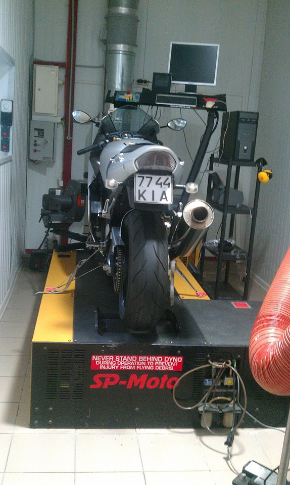 Стендовые испытания легенд давно ушедших дней. Kawasaki ZX 12R